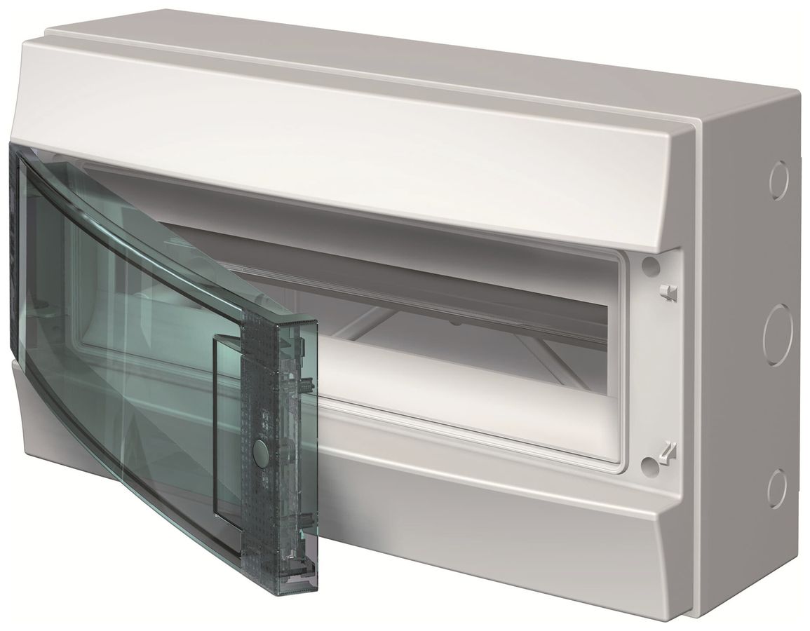 Distributeur AP ABB M65W112TN2, 1 rangée, 12UM, 250×320×155mm, IP65, gris