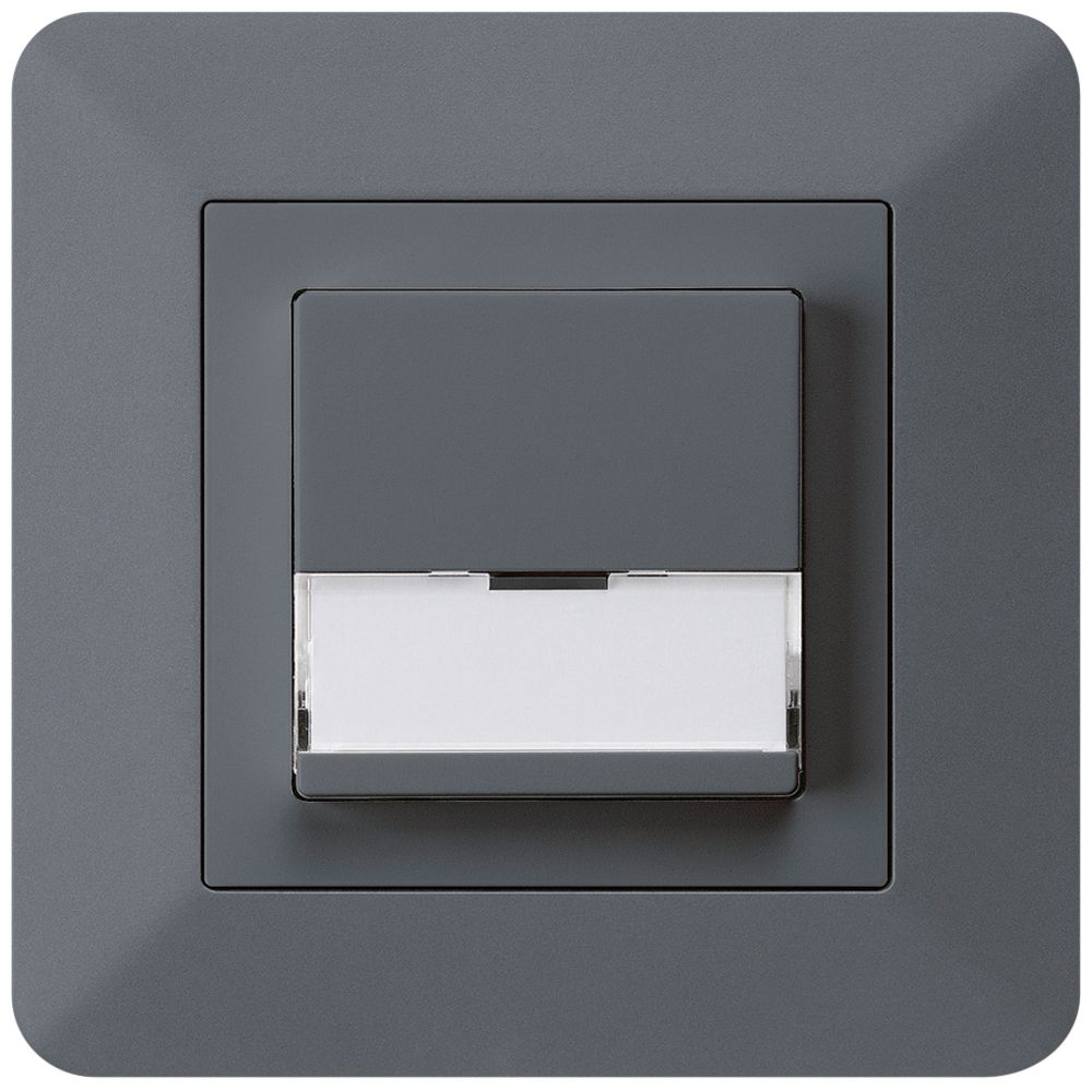 UP-SonnerieTaster kallysto.trend anthrazit A/1L mit Namensschild 37×15mm