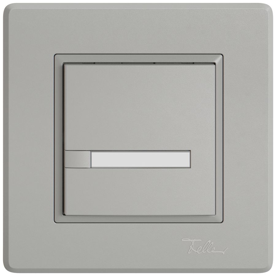 Pulsante KNX RGB INC EDIZIO.liv SNAPFIX® sensore temp.s.LED targ.1× com.1T grc