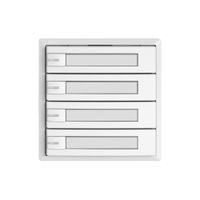 Universaltaster EDIZIO.liv UNI SNAPFIX® m.LED RGB 4× 1-Tbed.Pap.ws