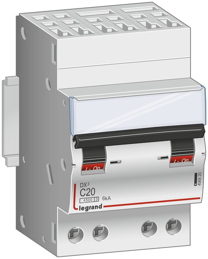 Leitungsschutzschalter Legrand C 3P 16A 4500A/6kA Steckanschl.