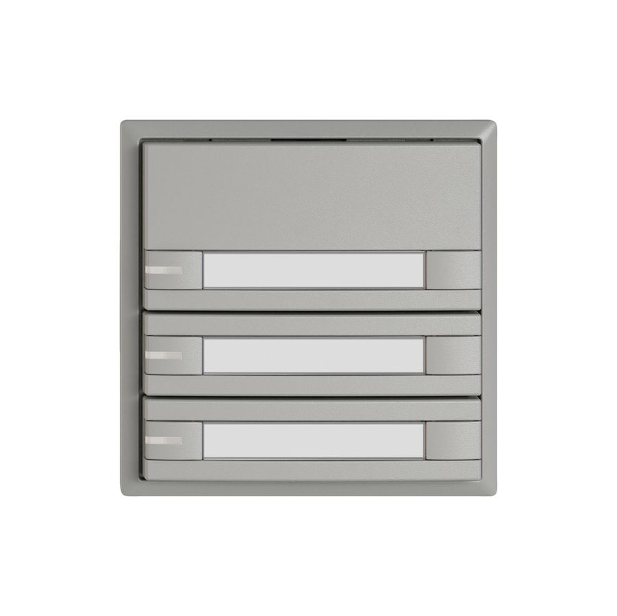 Pulsante KNX RGB EDIZIO.liv SNAPFIX® sensore temp.RGB-LED targ.3× com.2T grc