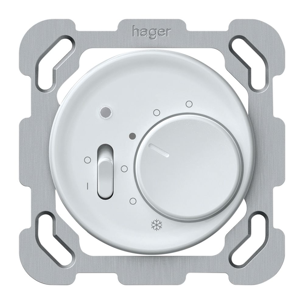 Termostato ambiente INC origin con interruttore 230VAC 5…30°C 10A bianco