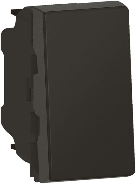 Interrupteur à bascule MOS schéma 3 Easy-Led 1 module noir