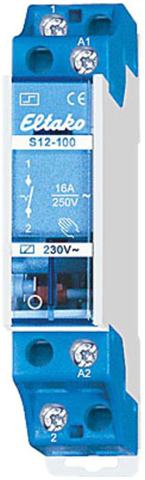 Teleruttore AMD Eltako 12VAC 1Ch+1R, S12-110