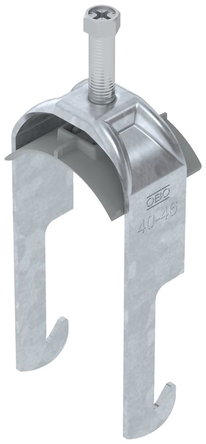 Fixation rapide BET 2056 pied à W mat.synthétique 40…46mm 1×câble acier Zn-ch-im