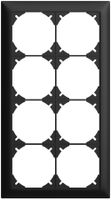 Abdeckrahmen EDIZIOdue 4×2 schwarz