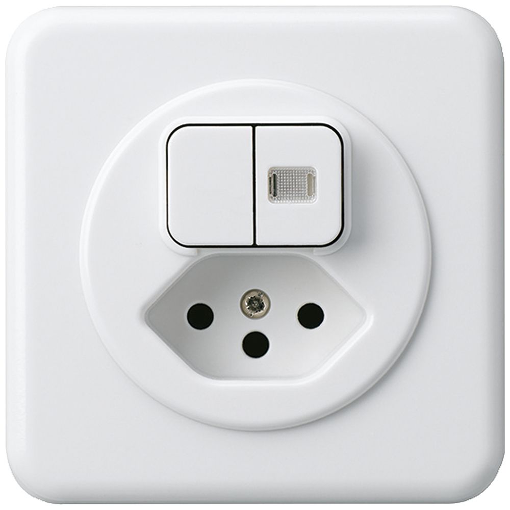 UP-Kombination beleuchtet 1/3+3/1L+Typ 13 basico ws1 Linse