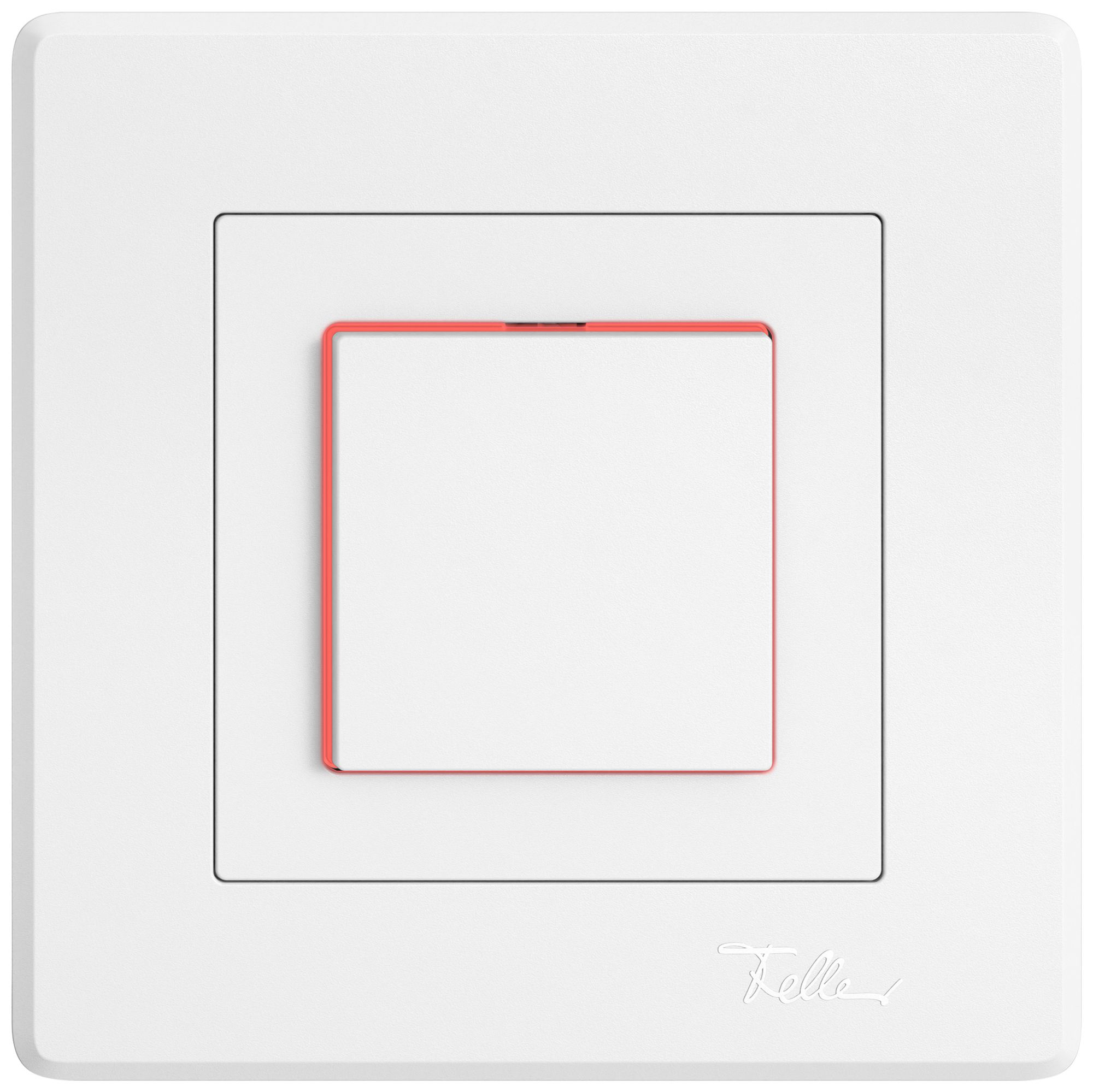 UP-Leuchtdruckschalter EDIZIO.liv SNAPFIX® 3/1L Seitenlinse LS rot ws