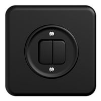 UP-Schalter STANDARDdue 1/3+3/1L schwarz