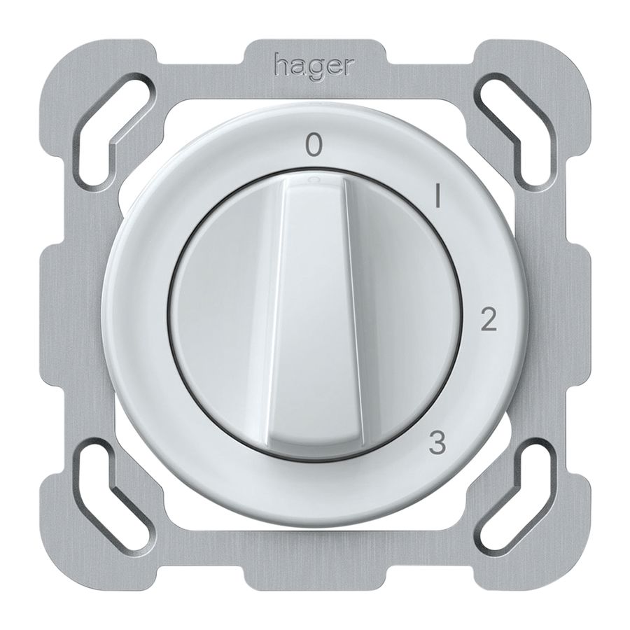 Interrupteur rotatif ENC origin commut.multiple 5/1L 16A 250V 0-1-2-3 77×77mm bc