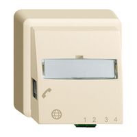 AP-Anschlussdose FTTH EDIZIOdue FH 1×LC APC Duplex FX.39 DSL crema
