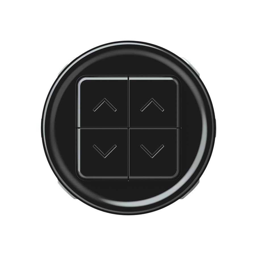Storenschalter origin 2P 4×Tasten Ø60mm schwarz
