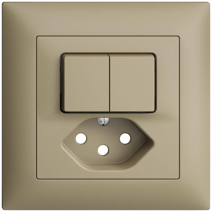 Frontset EDIZIOdue sand 88×88mm T13