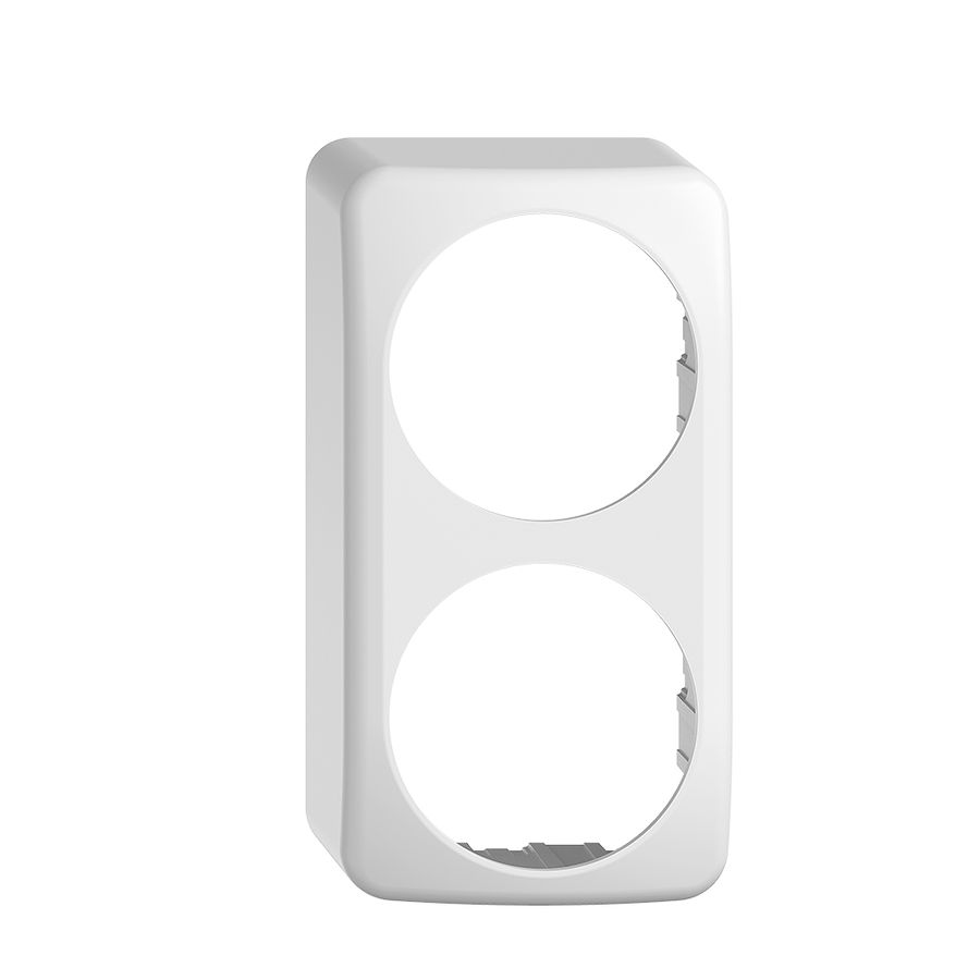 Capot AP STANDARDdue QX54 2×1 blanc 2×Ø58