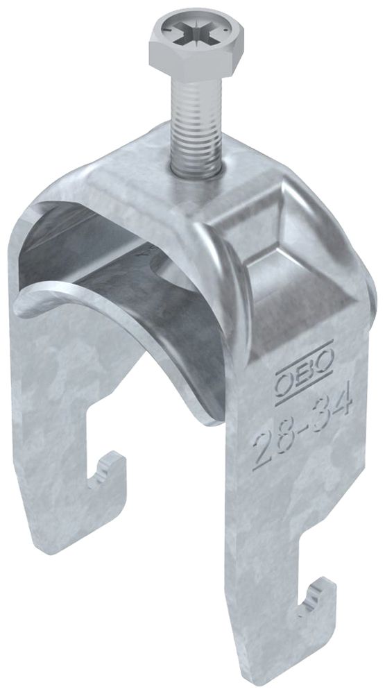 Fixation rapide BET 2056 pied à U métal 28…34mm 1×câble acier Zn-ch-im