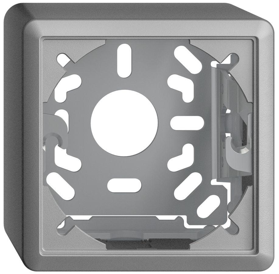 Kappe mit Grundplatte 54mm EDIZIOdue silver