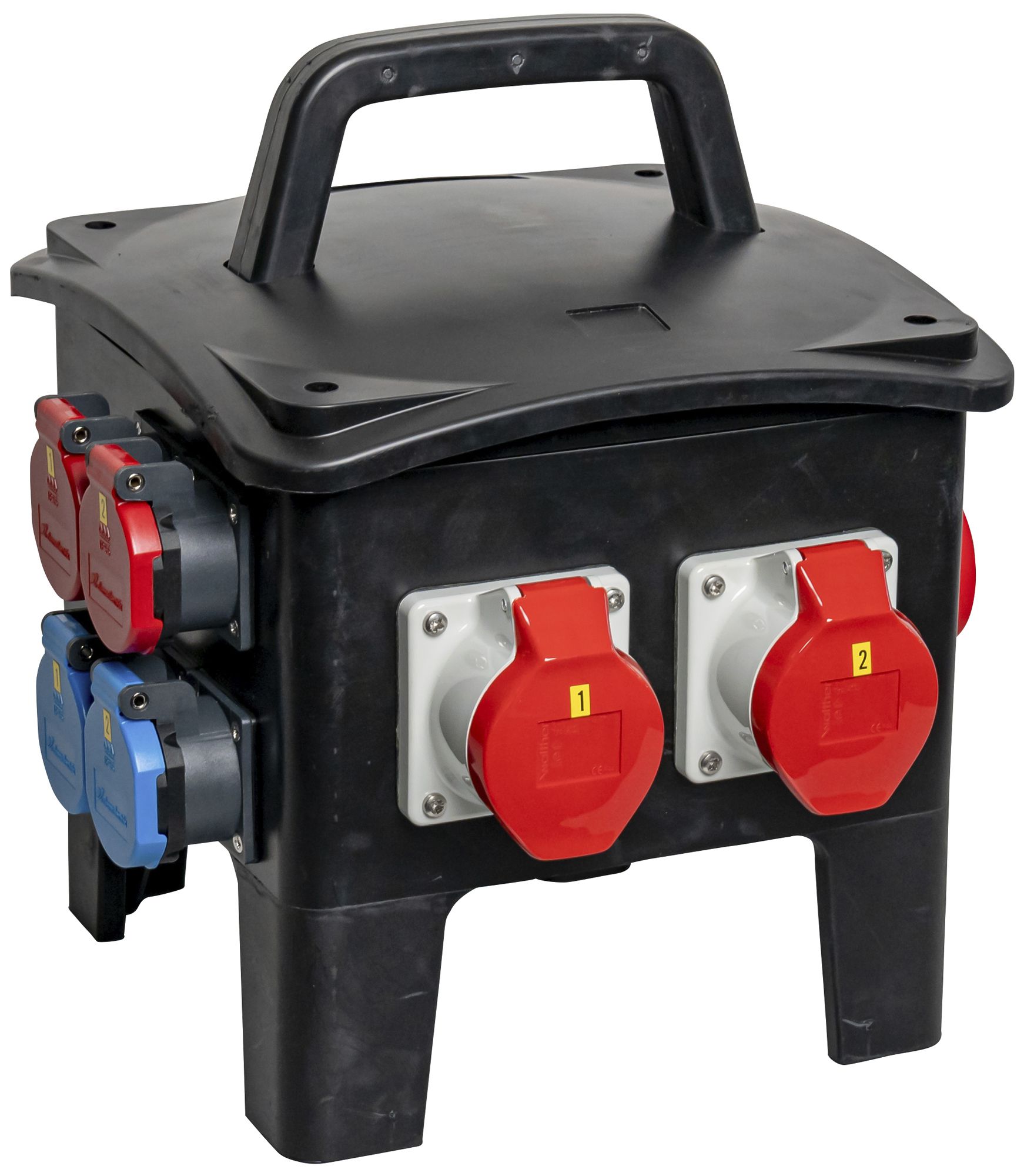 Stromverteiler DEM DB33514 32A 2×LS 1×FI 2×T23 2×T25 2×16A Stecker 16A