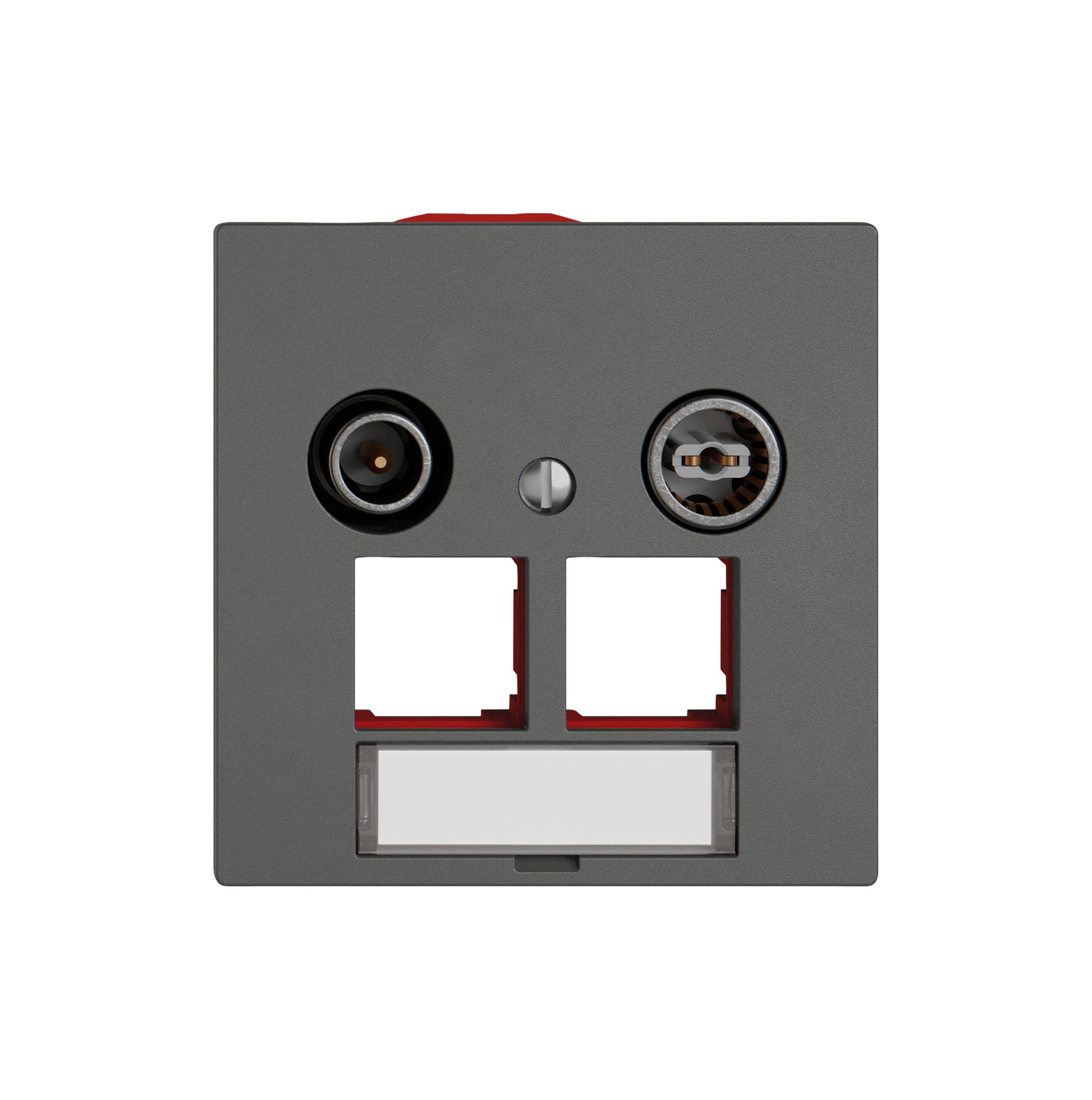 Multimediadose TV-R EDIZIO.liv SNAPFIX® EASYNET f.2×RJ45 S-One 4dB dgu