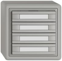 AP-Universaltaster EDIZIO.liv UNI SNAPFIX® o.LED 8× 1-Tbed.Pap.hgu