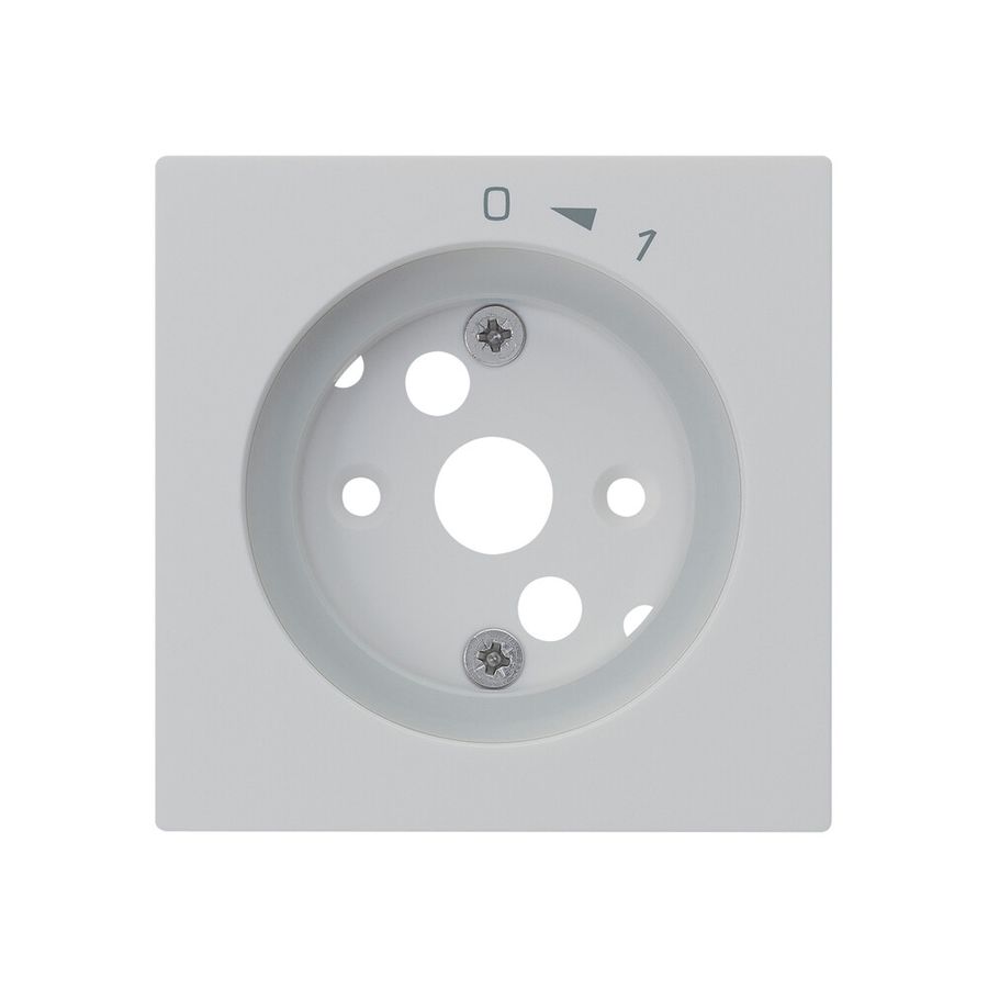 Frontplatte kallysto 0<-1 60×60mm für SchwenkTaster hellgrau