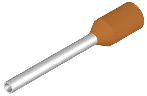 Estremità di cavo Weidmüller H isolata 0.5mm² 12mm arancione sciolto