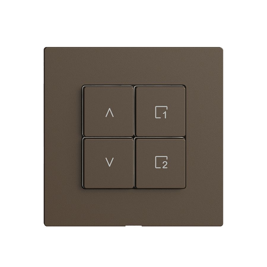 Abdeckset zu Storenschalter 1K Szene/4T Edue Wiser coffee