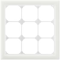 UP-Abdeckrahmen EDIZIO.liv prestige SNAPFIX® 3×3 214×214mm Glas ws