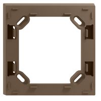 Cadre intermédiaire ENC 90×90×15mm, p.cadre de recouvrement Edue 88×88mm coffee
