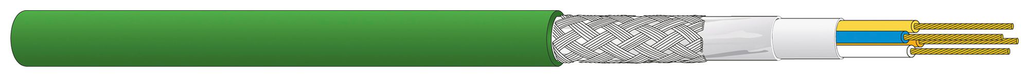 Câble informatique Dätwyler CU 5722 2P SF/UTP cat.5e AWG22/7 PUR Eca vert