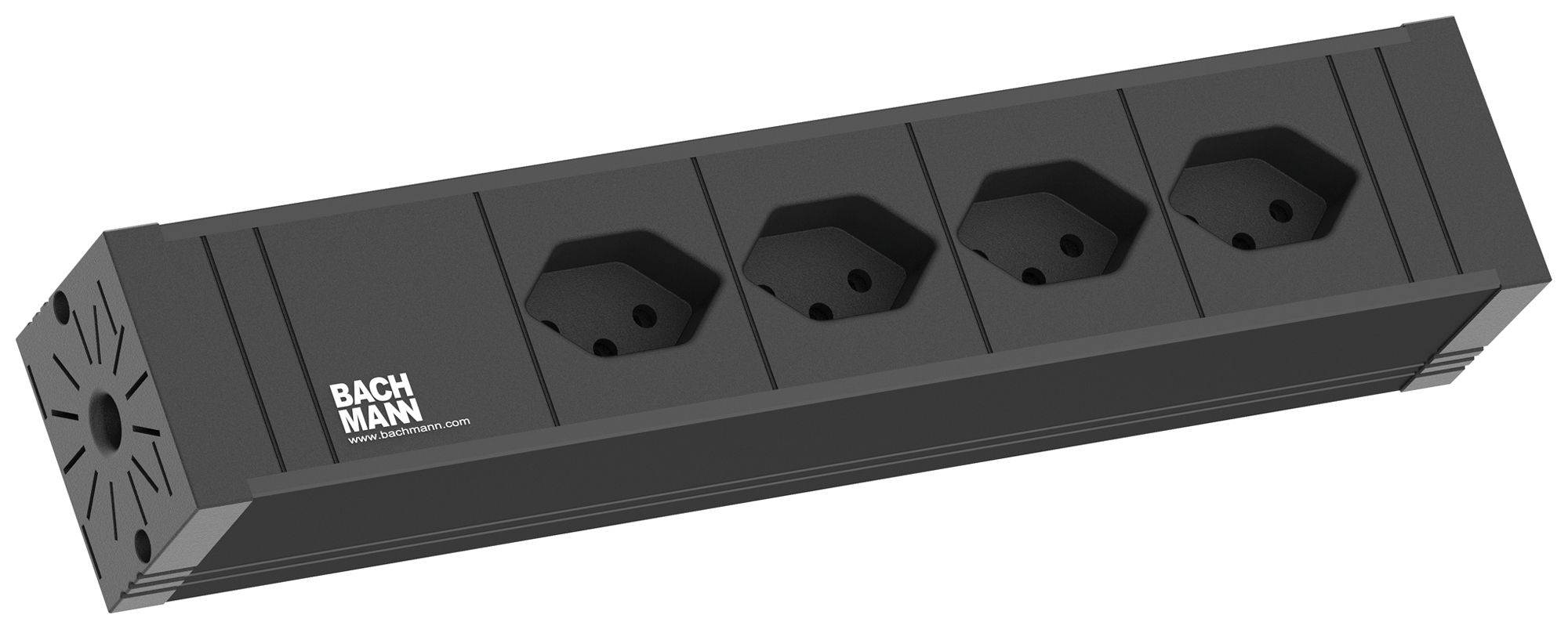 Prise multiple BACHMANN 4×T13 2m noir