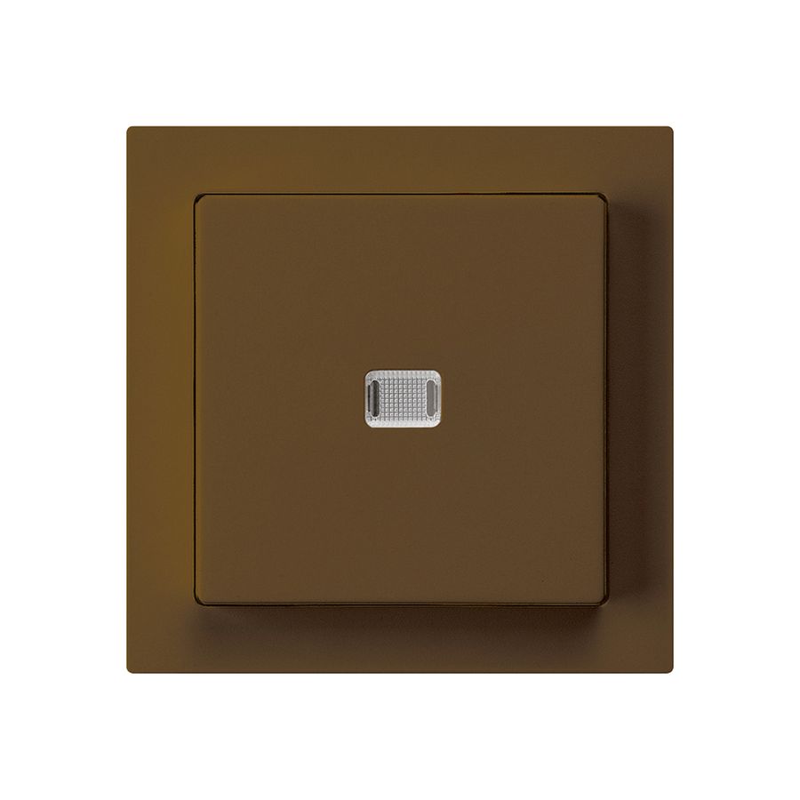 UP-Leuchtschalter kallysto 6/1L braun