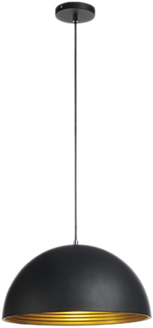 Pendelleuchte SLV FORCHINI M E27 40W rund IP20 schwarz/gold