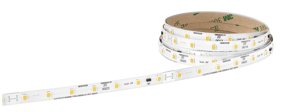 LED-Lichtband Tridonic LLE FLEX ADV3, 24V, 830, 16W/m, 2500lm/m, 5m