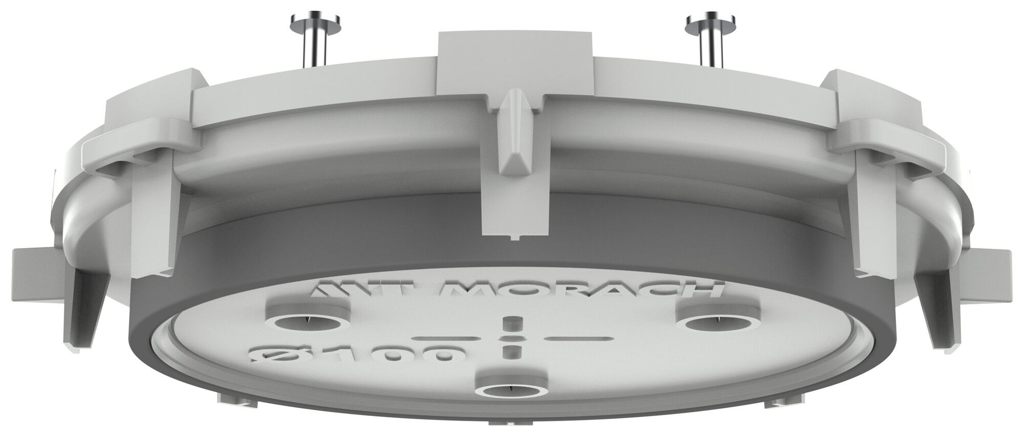 Elemento frontale LIGHT-BOX Ø100mm calcestruzzo vista TFI 850°C grigio