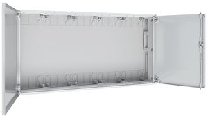 Armoire murale SE Prisma XS 1300×650×210mm IP43 SKII portes 5 part.4 rangées