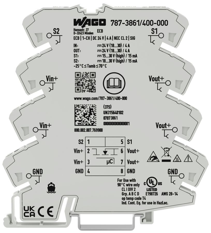 Elektronischer Schutzschalter WAGO 4A
