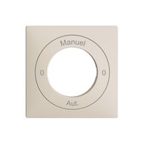 Kit front. 0-Auto-0-Main EDIZIOdue crema, 60×60mm pour interr.rot