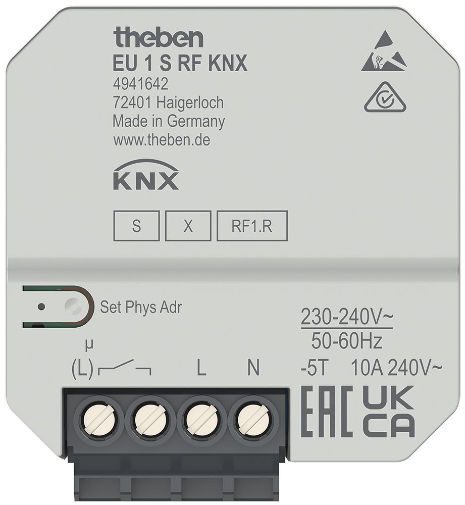 Actionneur de chauffage RF KNX ENC Theben EU S RF 1 canal