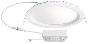 Downlight LED ESYLUX ELSA-2 Ø240 DALI 18W 3000K, 1750lm, blanc