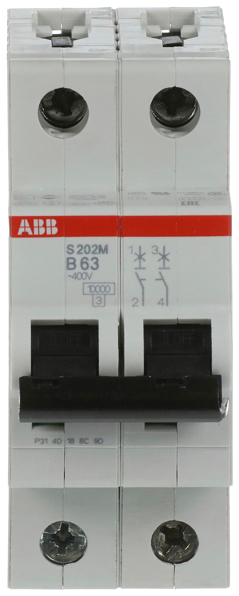 Leitungsschutzschalter ABB S202M-B63 63A B 10kA