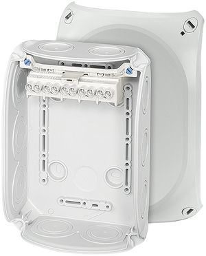 Boîte de dérivation AP Hensel DK 1006 G, 5×6mm², gris