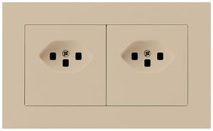 Combinaison ENC kallysto.pro grd.I-I horizontale 2×type 23 a.bornes à vis beige