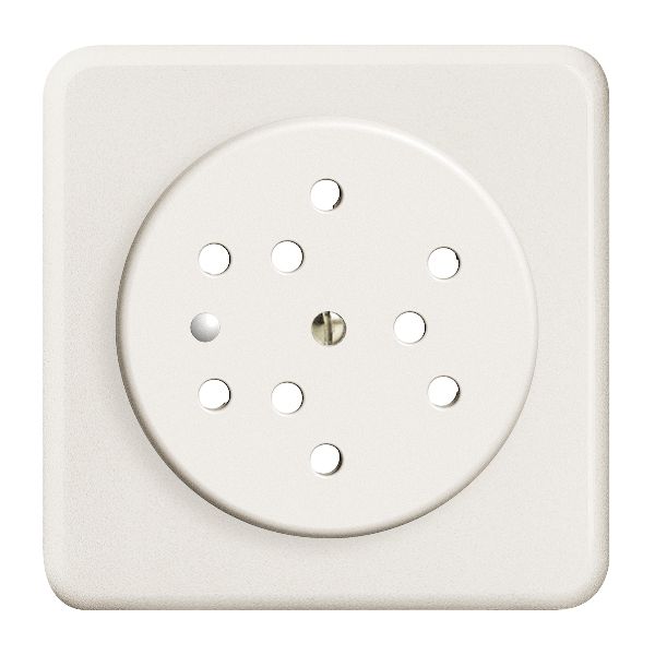 UP-Frontset FH 3×T12 weiss 86×86mm mit Linse