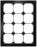 UP-Abdeckrahmen EDIZIO.liv prestige SNAPFIX® 4×3 214×274mm Glas sz