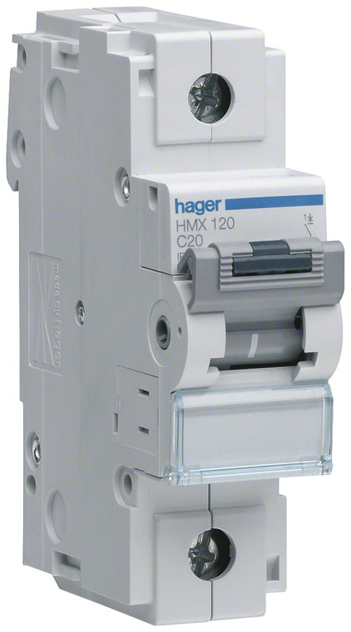 Leitungsschutzschalter Hager MCB 1P 230V Typ C 20A 1.5TE
