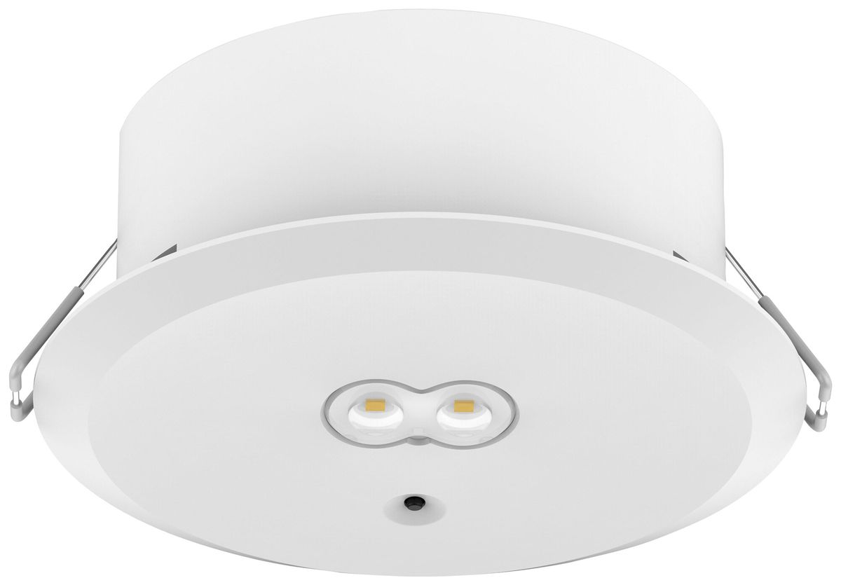 AP-LED Sicherheitsleuchte DOTLUX EXITtop Ø140mm 3h weiss