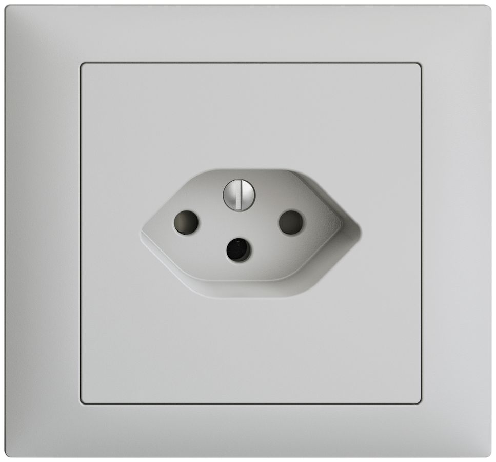 EB-Steckdose EDIZIOdue T13 FKE hellgrau