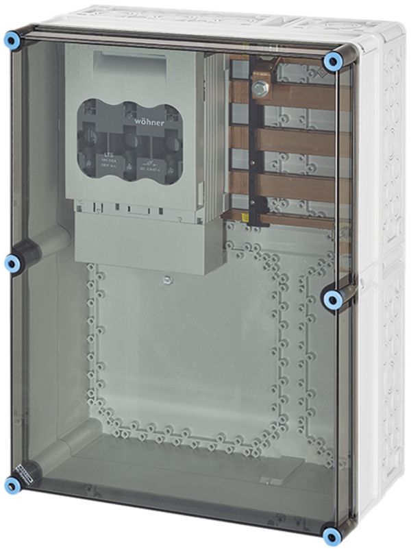 NH-Gehäuse Hensel Mi, 1×NH 1, mit Sammelschiene, 630A, 5-polig