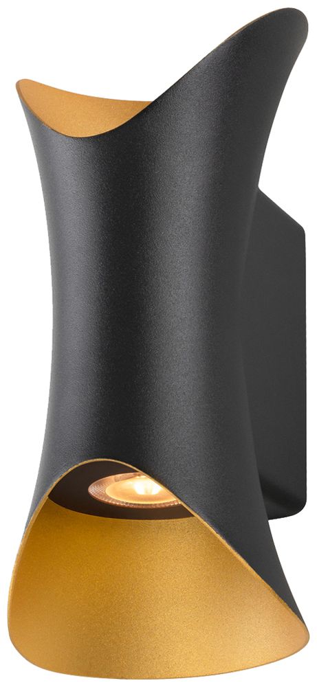 Applique LED SLV MODELA 7.5W 810lm 827 IP65 VAR direct/indirect noir/or